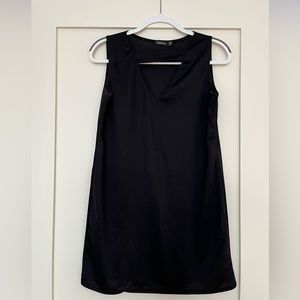 BooHoo Black Dress with fun neckline